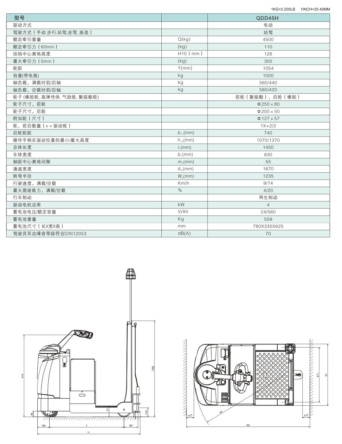 電動(dòng)牽引車(chē) / QDD45H